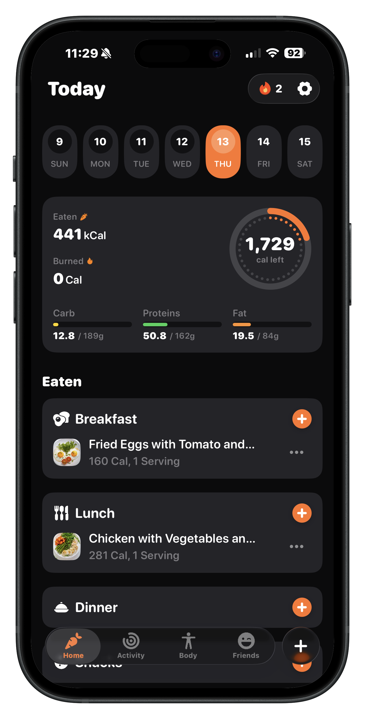 Thrive AI Dark Mode